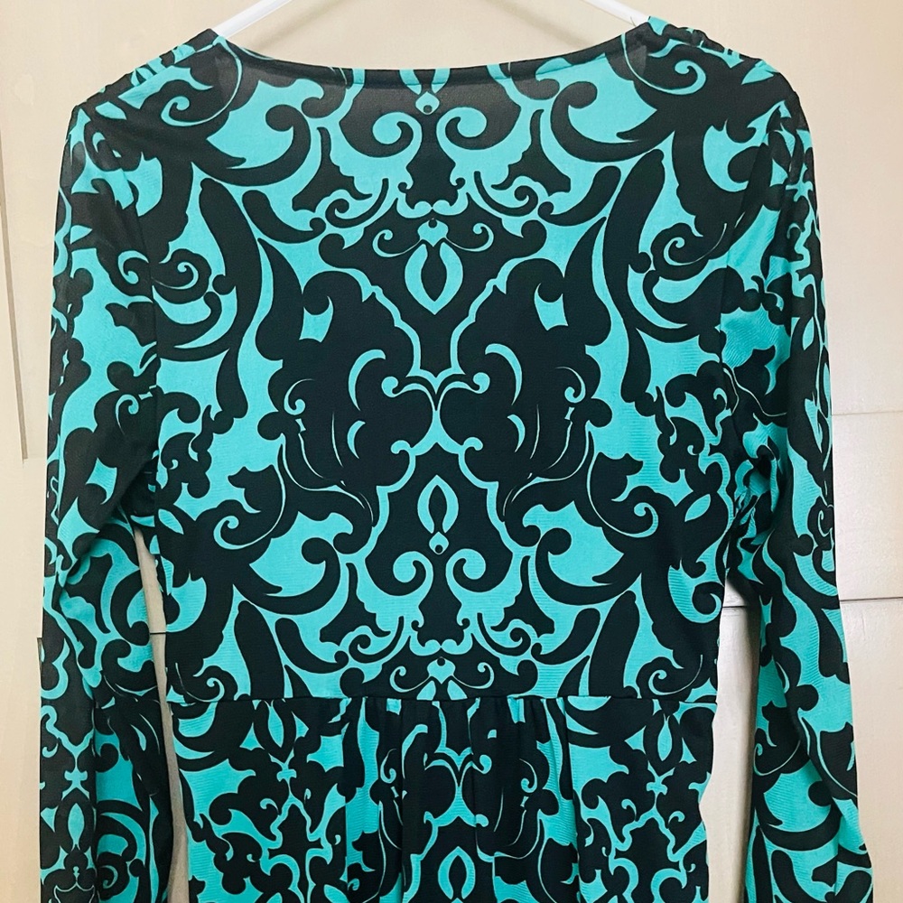 Green and black dress by INC